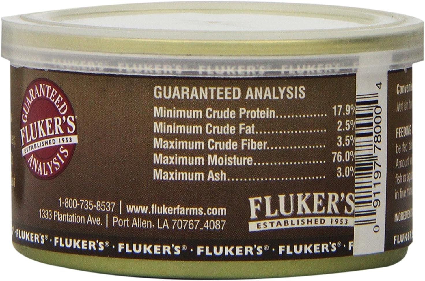 Gourmet Canned Food for Reptiles, Fish, Birds and Small Animals - Crickets